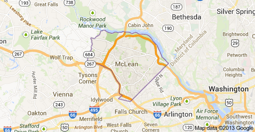 Mclean VA Map